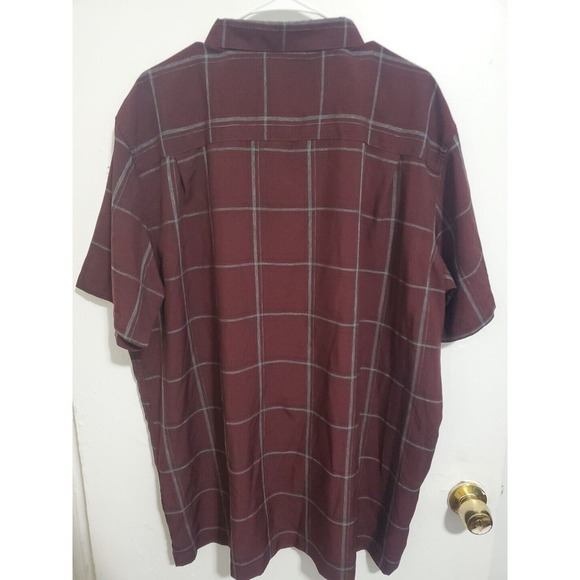 george Red plaid button up shirt sz 2xl 50-52 - Picture 3 of 3